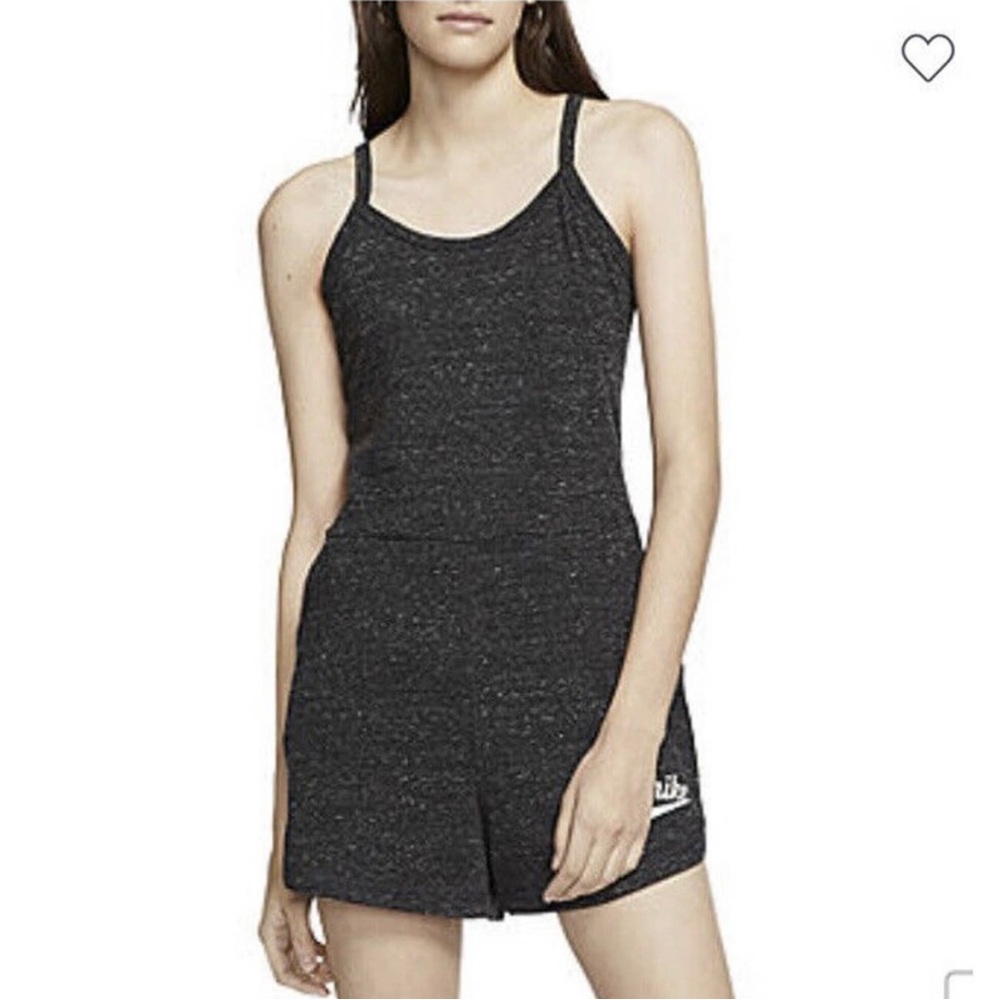 NWT Women’s Nike gray cotton sleeveless romper